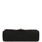 Chanel Classic Top Handle Long Flap Bag Black Lambskin Light Gold Hardware - Thumbnail View 6
