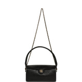 Chanel Barrel Clutch Bag with Chain Black Lambskin Gold Hardware - Thumbnail View 7