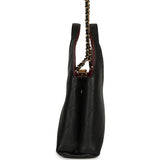 Chanel Small Chic Lady Shopping Bag Black, Burgundy Calfskin Gold Hardware - Thumbnail View 3