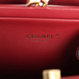 Chanel Small Chic Lady Shopping Bag Black, Burgundy Calfskin Gold Hardware - Thumbnail View 9