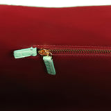 Chanel Small Cerf Shopping Bag Teal Croc Embossed Calfskin Gold Hardware - Thumbnail View 9