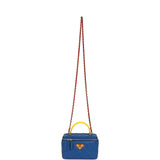 Chanel "Superman" Small Classic Top Handle Vanity Case Blue, Yellow, Red Lambskin Light Gold Hardware - Thumbnail View 7