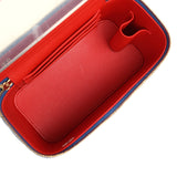 Chanel "Superman" Small Classic Top Handle Vanity Case Blue, Yellow, Red Lambskin Light Gold Hardware - Thumbnail View 9