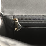 Chanel Classic Top Handle Long Flap Bag Black Lambskin Light Gold Hardware - Thumbnail View 10