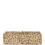 Chanel "Cheetah Print" Medium Flap Bag Light Beige Calf Hair and Black Lambskin Gold Hardware - Thumbnail View 6
