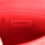 Chanel Small Flap Bag Red Lambskin Red Enamel Antique Gold Hardware - Thumbnail View 9