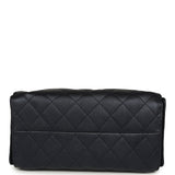 Chanel Small 25 Hobo Bag Dark Blue Metallic Caviar Silver Hardware - Thumbnail View 7