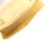 Chanel Small Coco Beach Flap Bag Light Gold Braided Raffia Gold Hardware - Thumbnail View 8