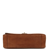 Chanel Maxi "Souplissimo" Small Flap Bag Camel Suede Gold Hardware - Thumbnail View 6