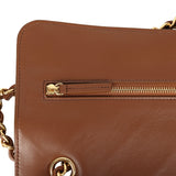 Chanel Maxi "Souplissimo" Small Flap Bag Camel Suede Gold Hardware - Thumbnail View 8