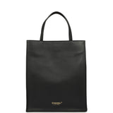 Chanel Small "Grocery Bag" with Chain Black Calfskin Gold Hardware - Thumbnail View 4