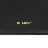 Chanel Small "Grocery Bag" with Chain Black Calfskin Gold Hardware - Thumbnail View 8