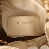 Chanel Medium 25 Hobo Bag Light Beige Caviar Antique Gold Hardware - Thumbnail View 10