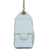 Chanel Mini 25 Hobo Bag Light Blue Caviar Gold Hardware - Thumbnail View 3