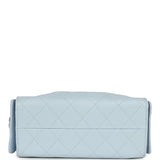 Chanel Mini 25 Hobo Bag Light Blue Caviar Gold Hardware - Thumbnail View 6