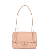 Chanel Small Preppy Coco Flap Bag Light Pink Shiny Caviar Brushed Gold Hardware - Thumbnail View 7