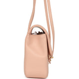 Chanel Small Preppy Coco Flap Bag Light Pink Shiny Caviar Brushed Gold Hardware - Thumbnail View 3