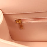 Chanel Small Preppy Coco Flap Bag Light Pink Shiny Caviar Brushed Gold Hardware - Thumbnail View 9