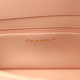 Chanel Small Preppy Coco Flap Bag Light Pink Shiny Caviar Brushed Gold Hardware - Thumbnail View 10