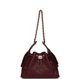 Chanel Small 25 Hobo Bag Dark Burgundy Shiny Caviar Gold Hardware - Thumbnail View 7