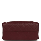 Chanel Small 25 Hobo Bag Dark Burgundy Shiny Caviar Gold Hardware - Thumbnail View 6