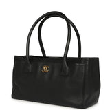 Pre-owned Chanel Small Executive Cerf Tote Bag Black Grained Calfskin Gold Hardware - Thumbnail View 5