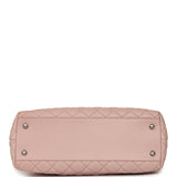 Pre-owned Chanel Medium Coco Handle Flap Bag Blush Caviar Aged Ruthenium Hardware - Thumbnail View 6