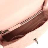 Pre-owned Chanel Medium Coco Handle Flap Bag Blush Caviar Aged Ruthenium Hardware - Thumbnail View 8