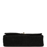 Chanel Small Flap Bag Black Braided Raffia Gold Hardware - Thumbnail View 6