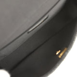 Chanel Small Flap Bag Black Braided Raffia Gold Hardware - Thumbnail View 8