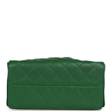 Chanel Small 25 Hobo Bag Green Caviar Gold Hardware - Thumbnail View 6