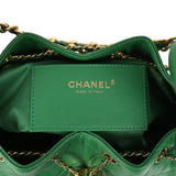 Chanel Small 25 Hobo Bag Green Caviar Gold Hardware - Thumbnail View 9
