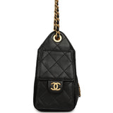 Pre-owned Chanel Mini 25 Hobo Bag Black Caviar Antique Gold Hardware - Thumbnail View 3
