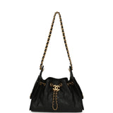 Pre-owned Chanel Mini 25 Hobo Bag Black Caviar Antique Gold Hardware - Thumbnail View 7