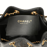Pre-owned Chanel Mini 25 Hobo Bag Black Caviar Antique Gold Hardware - Thumbnail View 9