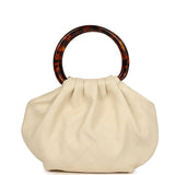 Chanel Small Pouch Light Beige Calfskin Tortoiseshell Hardware - Thumbnail View 4