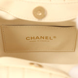 Chanel Small Pouch Light Beige Calfskin Tortoiseshell Hardware - Thumbnail View 8