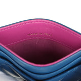 Chanel Classic Card Holder Dark Blue Lambskin Rainbow Hardware - Thumbnail View 7