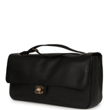 Chanel Maxi "Souplissimo" Small Flap Bag Black Grained Calfskin Gold Hardware - Thumbnail View 5