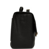 Chanel Maxi "Souplissimo" Small Flap Bag Black Grained Calfskin Gold Hardware - Thumbnail View 3