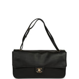 Chanel Maxi "Souplissimo" Small Flap Bag Black Grained Calfskin Gold Hardware - Thumbnail View 7