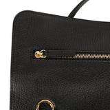 Chanel Maxi "Souplissimo" Small Flap Bag Black Grained Calfskin Gold Hardware - Thumbnail View 8