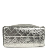 Chanel Small 25 Hobo Bag Silver Metallic Calfskin Gold Hardware - Thumbnail View 7