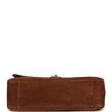 Chanel Maxi "Souplissimo" Small Flap Bag Camel Suede Gold Hardware - Thumbnail View 6
