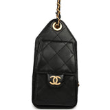 Chanel Mini 25 Hobo Bag Black Caviar Antique Gold Hardware - Thumbnail View 3