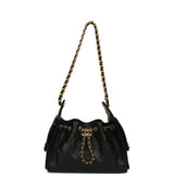 Chanel Mini 25 Hobo Bag Black Caviar Antique Gold Hardware - Thumbnail View 7
