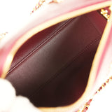 Chanel Mini Timeless Classic Barrel Bag with Chain Dark Burgundy Croco Embossed Calfskin Gold Hardware - Thumbnail View 8