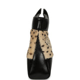 Chanel "Cheetah Print" 31 Shopper Beige Calf Hair, Black Shiny Lambskin Gold Hardware - Thumbnail View 3