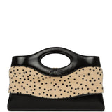 Chanel "Cheetah Print" 31 Shopper Beige Calf Hair, Black Shiny Lambskin Gold Hardware - Thumbnail View 4