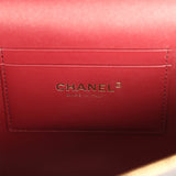 Chanel Large Top Handle Long Vanity Case Grey Croc Embossed Calfskin Gold Hardware - Thumbnail View 9